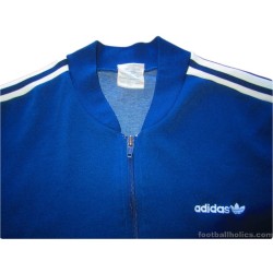 1980s Adidas Navy Blue Tracksuit Top