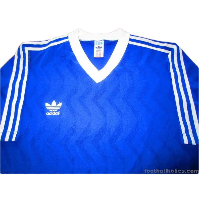 1980s Adidas Vintage Blue Shirt