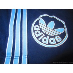 1980s Adidas Vintage Trefoil Navy Blue T-Shirt