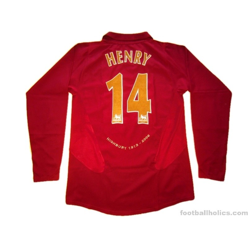 2005-06 Arsenal 'Highbury' Henry 14 Home Shirt