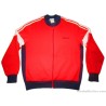 1980s Adidas Red & Navy Blue Tracksuit Top