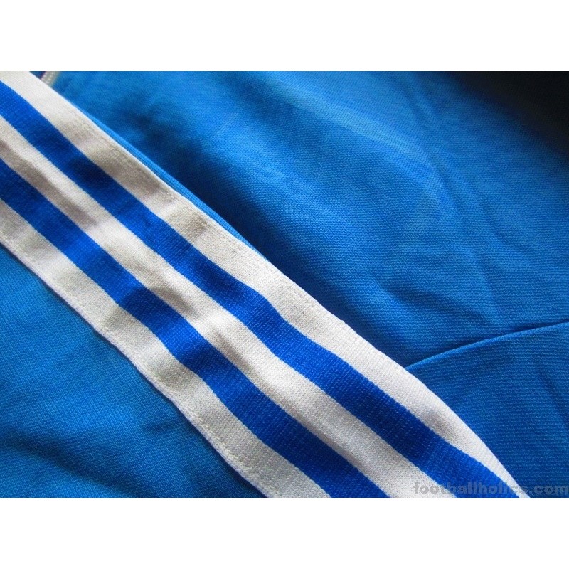 1970s Adidas Vintage Blue Tracksuit Top