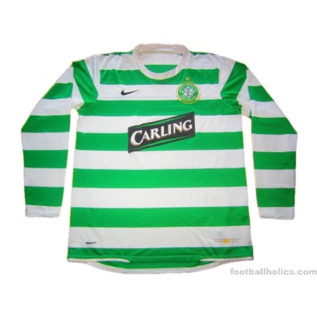 CELTIC 2008 2010 HOME SHIRT MATCH ISSUE FOOTBALL SOCCER JERSEY MENS NIKE  SIZE L