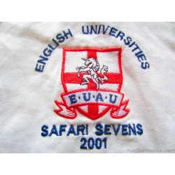 2001 English Universities 'Safari Sevens' Player Issue Home