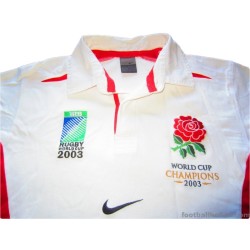 2003 England 'World Cup Champions' Home