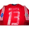 2002/2003 Bayern Munich Ballack 13 Signed Champions League Home