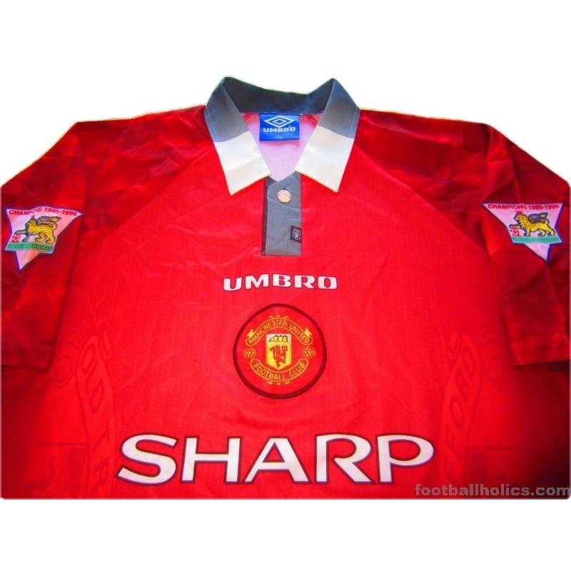 1996 98 manchester united home shirt