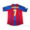 2004/2005 FC Barcelona Larsson 7 Home