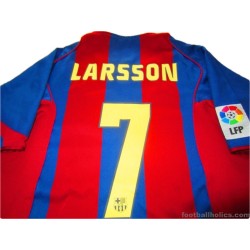 2004/2005 FC Barcelona Larsson 7 Home