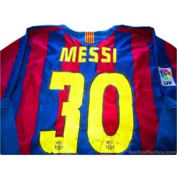 2005/2006 FC Barcelona Messi 30 Home