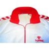 1990s Hummel White & Red Tracksuit Top