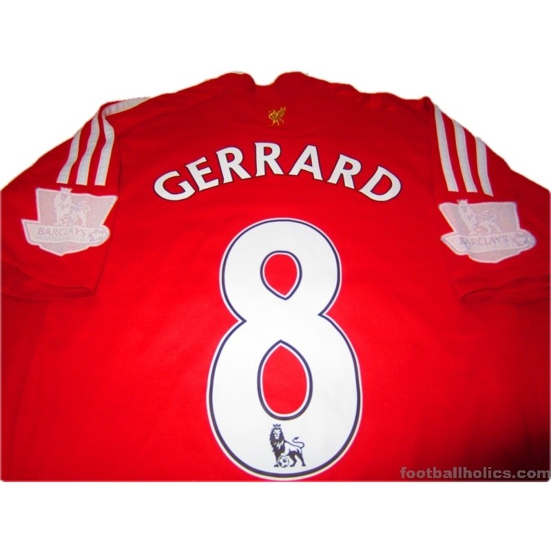 2008/2010 Liverpool Gerrard 8 Home
