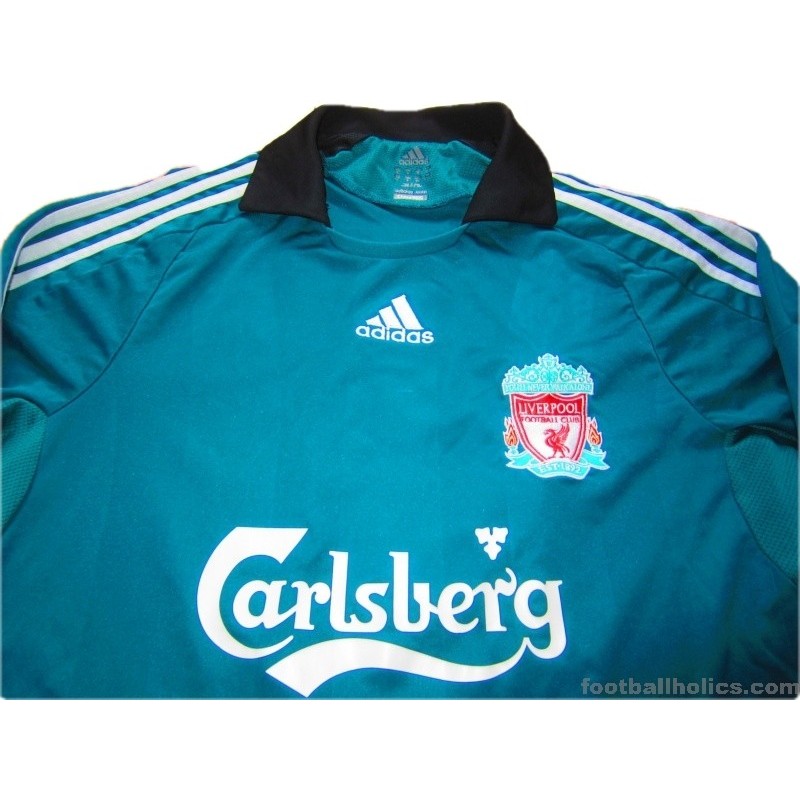 2008-09 Liverpool Gerrard 8 Champions League Third Shirt