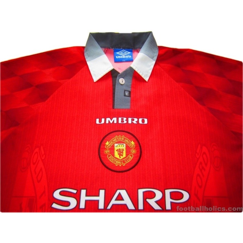 Eric Cantona Manchester United jersey 96/97 long sleeve kit mens medium