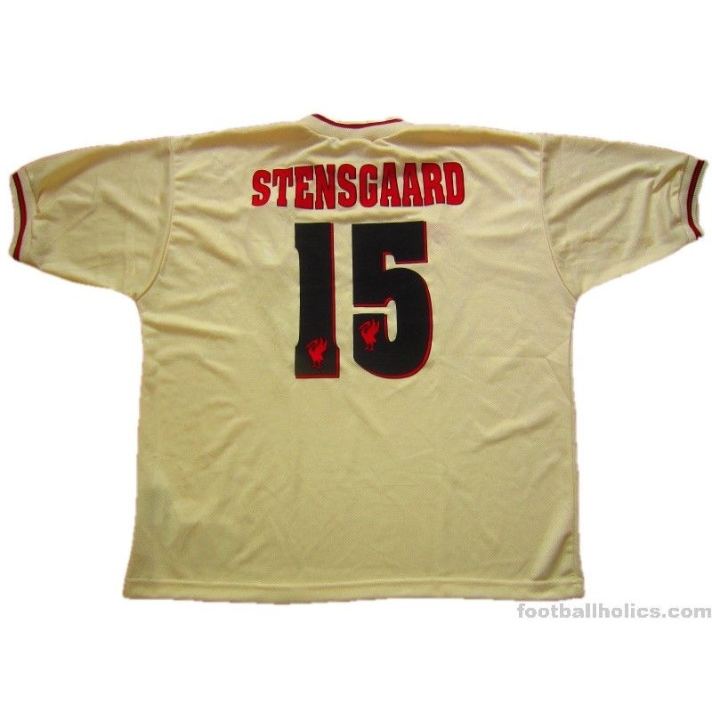 1996-97 Liverpool Player Issue Stensgaard 15 Prototype Away Shirt