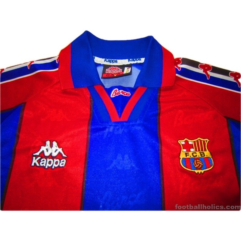 FC Barcelona home shirt 1995-1997 x Iván de la Peña #23 in Medium