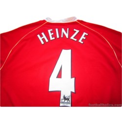 2006/2007 Manchester United Heinze 4 Home