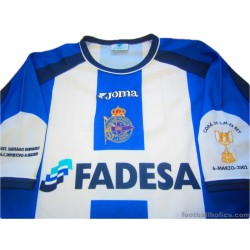 2002 Deportivo 'Copa del Rey Final' Player Issue Home