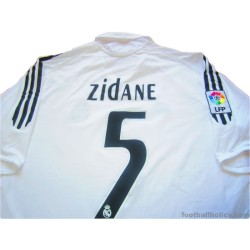 2005/2006 Real Madrid Zidane 5 Home