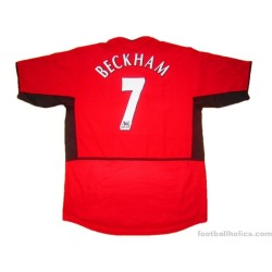 2002/2003 Manchester United Beckham 7 Home