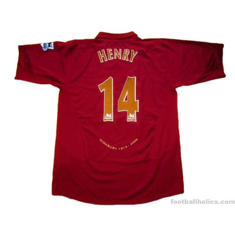 2005-06 Arsenal 'Highbury' Henry 14 Home Shirt