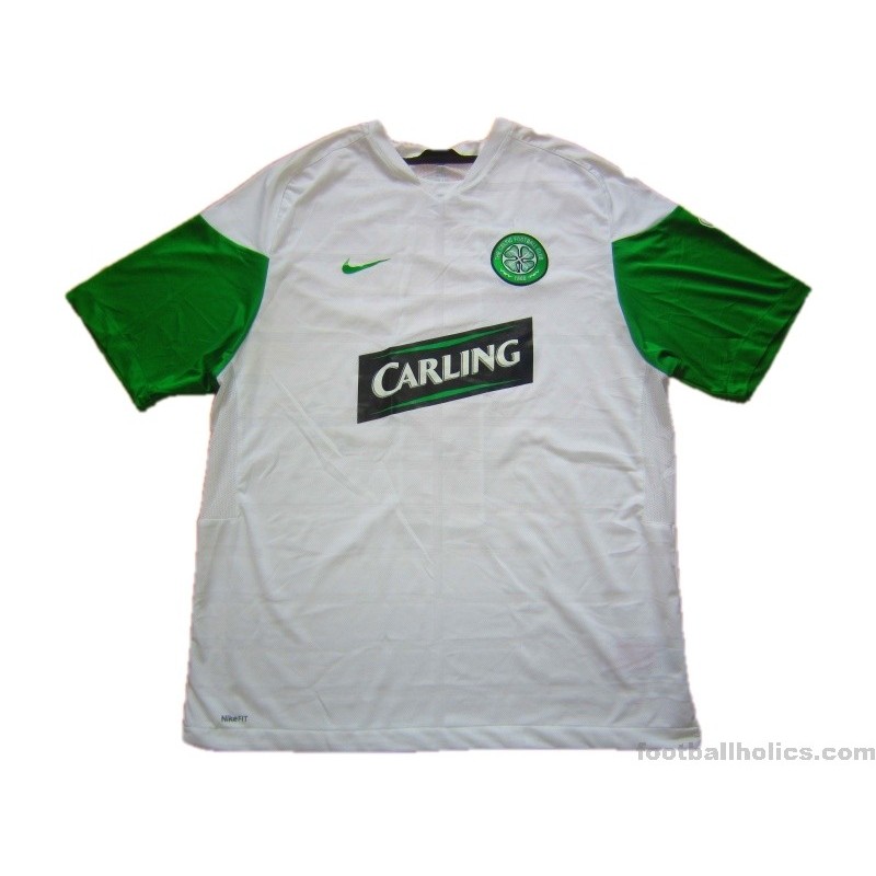 Nike Celtic FC Scotland Training Jersey Black Green 2009/10 Medium  347322-010