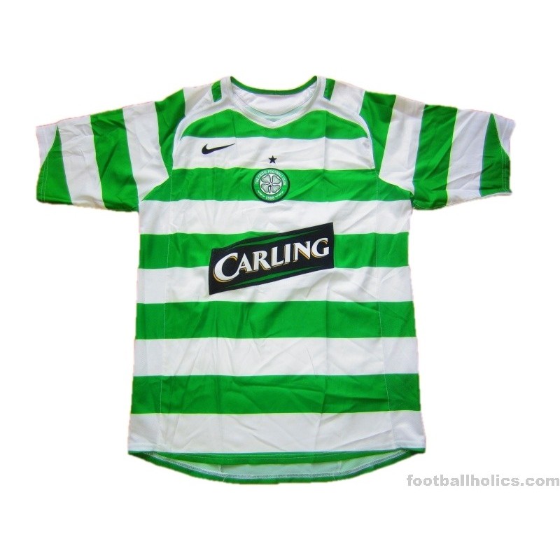 2005/06 Celtic Away Champions League Football Shirt Sutton #9