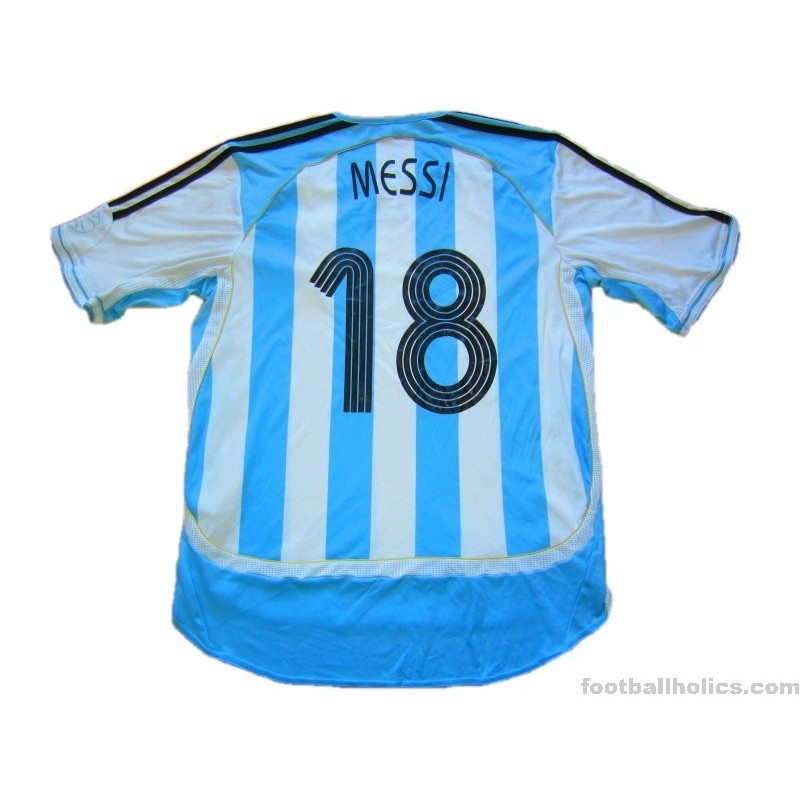 Adidas hotsell Argentina Messi #18 Vintage Jersey