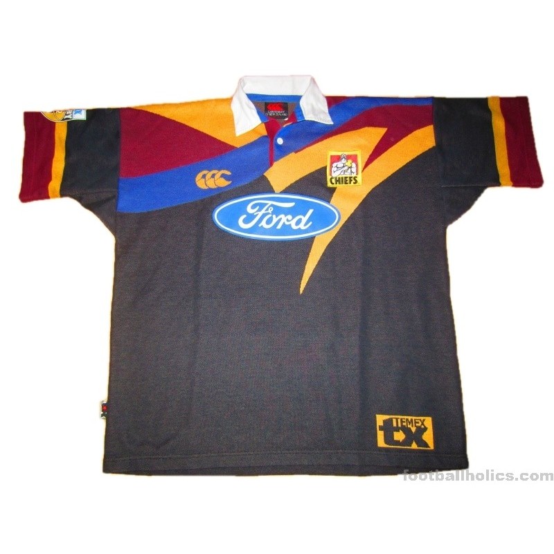 1997 1999 Waikato Chiefs Player Issue Temex Rugby Union Shirt