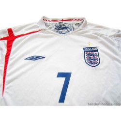 2005/2007 England Beckham 7 Home