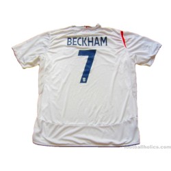 2005/2007 England Beckham 7 Home