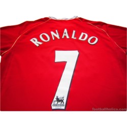 2006/2007 Manchester United Ronaldo 7 Home