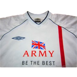 2001/2003 British Army FA Match Worn No.14 Home