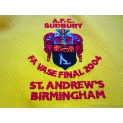 2004 AFC Sudbury 'FA Vase Final' Home