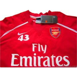 2006/2008 Arsenal Player Issue No.43 Performance Shell Top