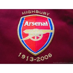 2005/2006 Arsenal 'Highbury' Home