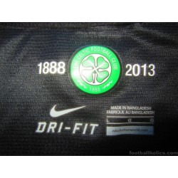 Glasgow Celtic 2012/2013 Away black 125th Anniv Kit