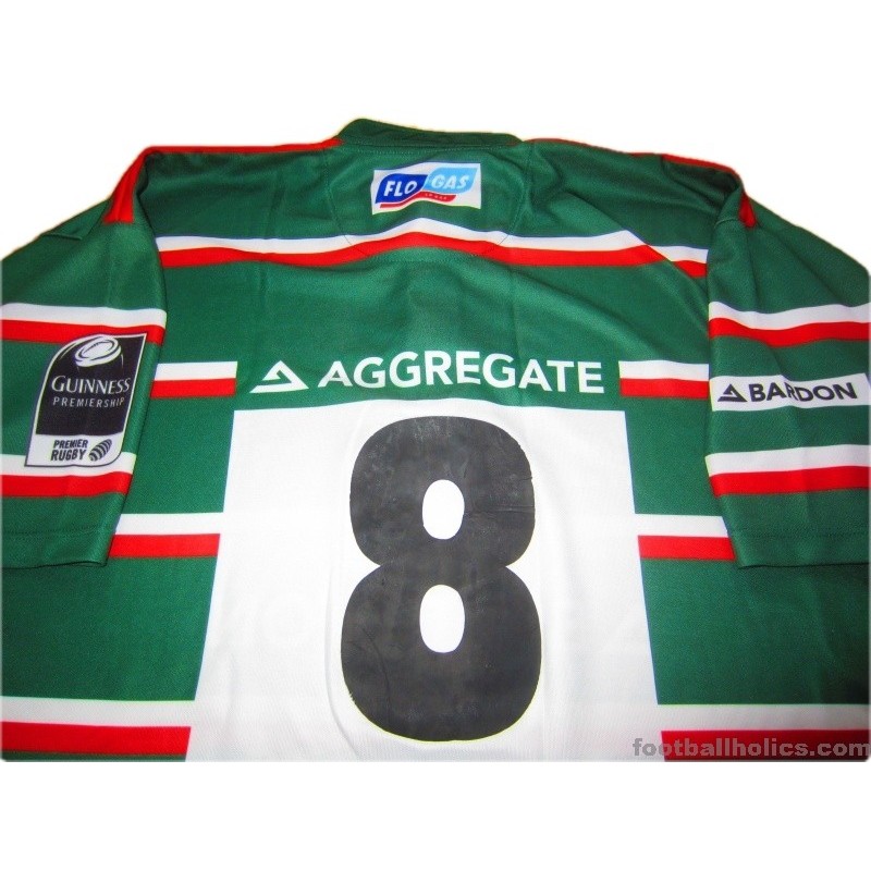 2005/2007 Leicester Tigers Match Worn (Corry) No.8 Home