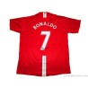 2007/2009 Manchester United Ronaldo 7 Home