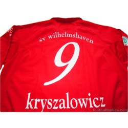 2006-07 SV Wilhelmshaven Match Worn Kryszalowicz 9 Home