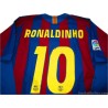 2005-06 FC Barcelona Ronaldinho 10 Home