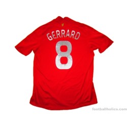 2008-09 Liverpool Gerrard 8 Champions League Home Shirt