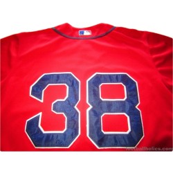 Vintage #38 CURT SHILLING Boston Red Sox MLB Majestic Jersey L