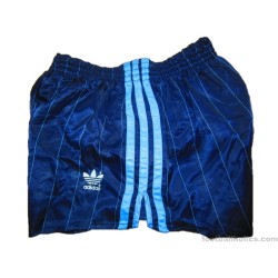 1980s Adidas Vintage Navy Unisex Nylon Shorts