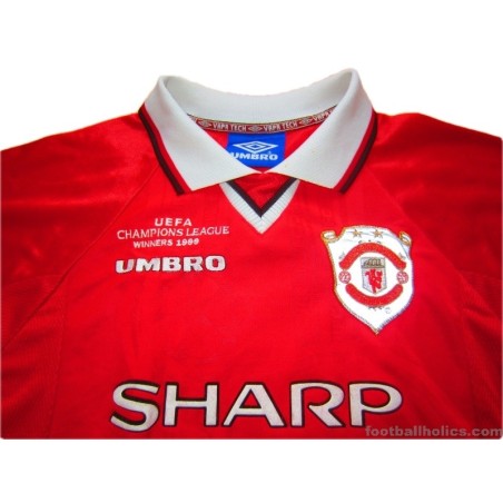 1999-2000 Manchester United 'Champions League Winners' Stam 6 Home Shirt