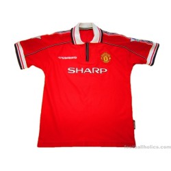 1998-2000 Manchester United Yorke 19 Home Shirt