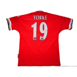 1998-2000 Manchester United Yorke 19 Home Shirt