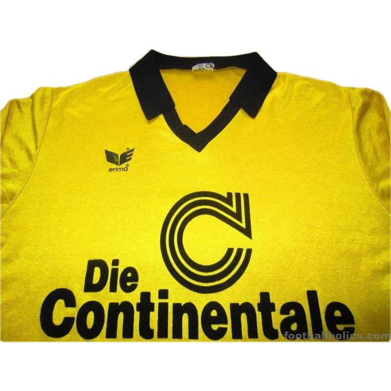 1988-89 Borussia Dortmund Match Worn No.4 Home Shirt