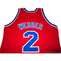 1994-95 Washington Bullets Webber 2 Road Jersey