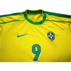1998-2000 Brazil Ronaldo 9 Home Shirt